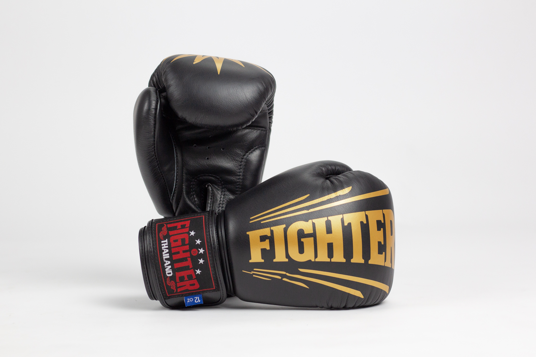 Premium Boxing Gloves Velcro Bomb นวมต่อยมวย นวมชกมวยหนังเเท้ นวมมวย 