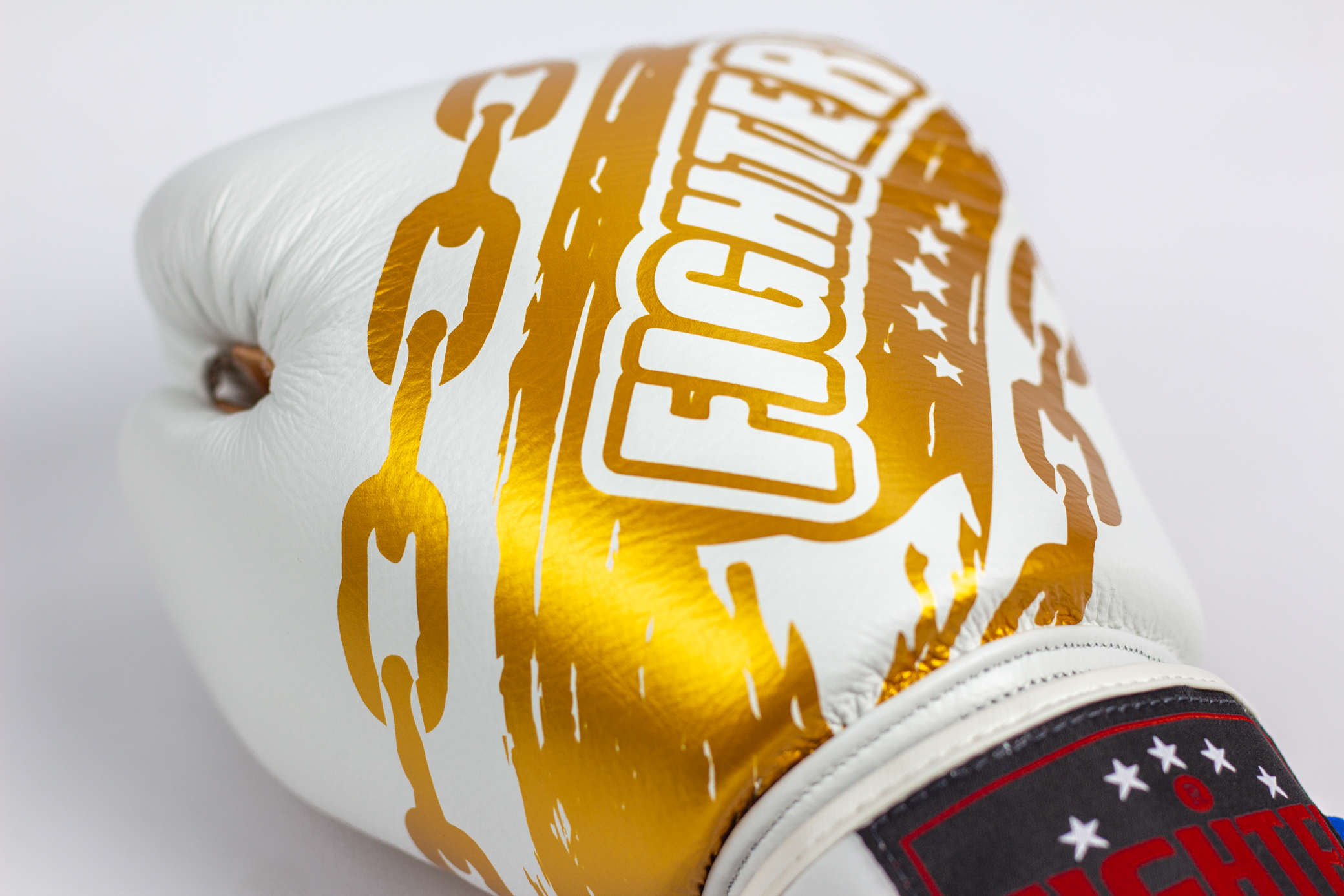 Boxing Gloves Velcro White 12 Oz